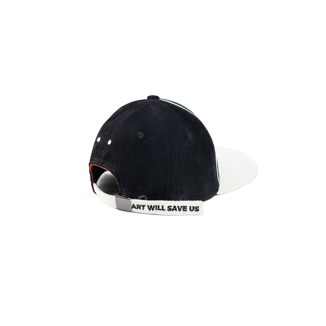 GORRA CORDUROY NEGRO Y BLANCO