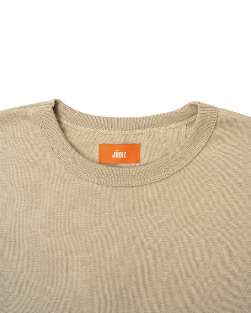 Jüdiz basic t-shirt for women in sand color