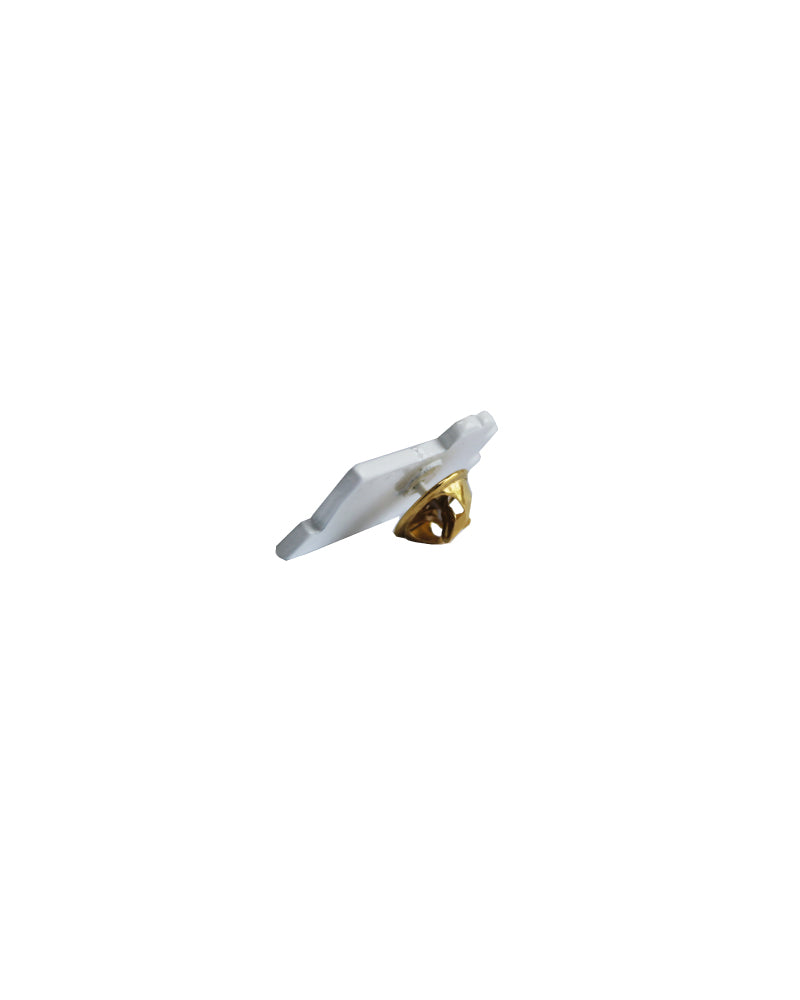 White and orange Judiz pin