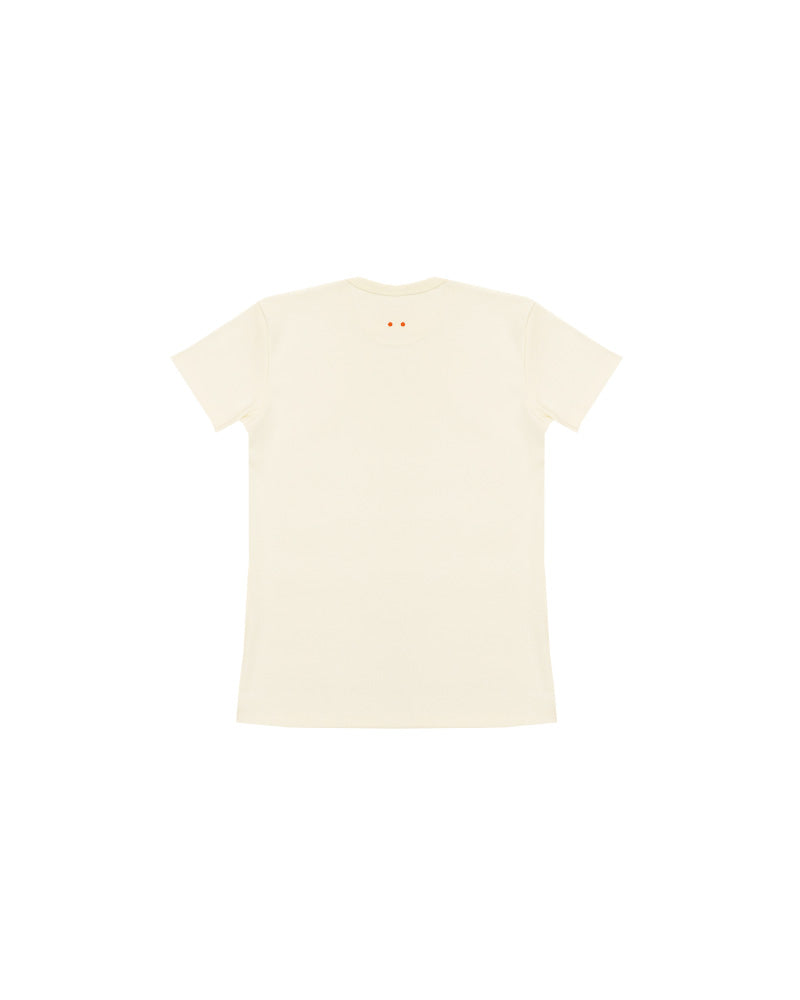 Jüdiz basic ivory T-shirt for women