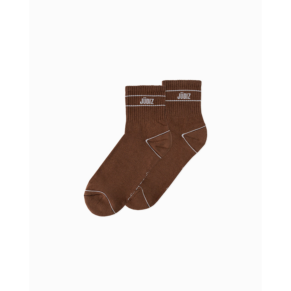 Basic brown mid-calf stitches