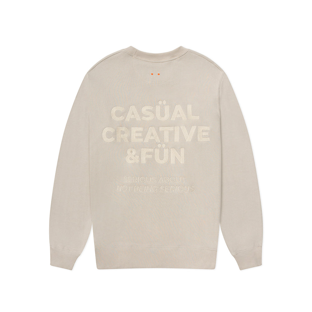 BUZO LETRAS BORDADAS BEIGE