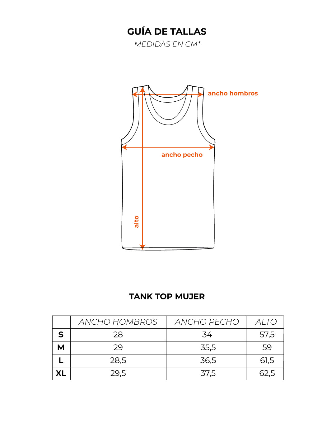 Guía de tallas