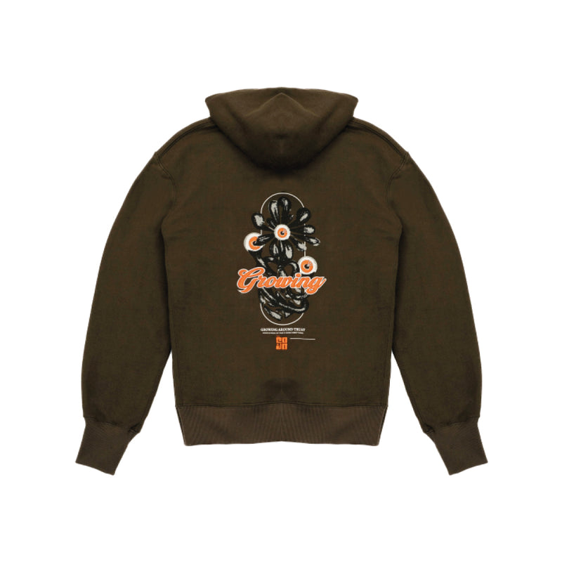 Jüdiz x El Cojo brown hoodie
