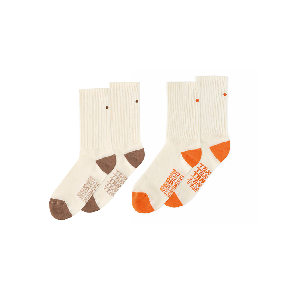 PACK MEDIAS LARGAS NARANJA Y CAFÉ